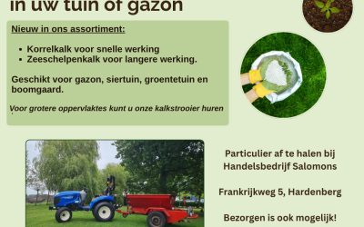 Nieuw in het assortiment: (korrel)kalk